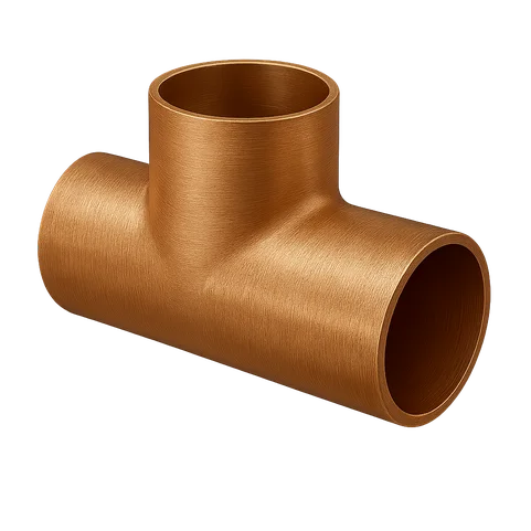 Тройник медный с направленным отводом 14 мм М1р ГОСТ 32590-2013