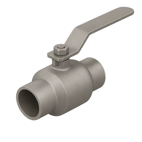 Титановый кран шаровой под приварку ДУ 100 РУ 25